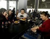 Vino gallego y porco celta, combinaci�n en Foz.