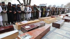 Funeral en Kabul por las v&iacute;ctimas de un ataque a&eacute;reo pakistan&iacute;.