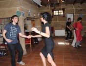 Un momento de las clases de baile de swing