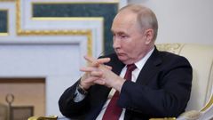 Putin, el jueves durante un encuentro con el presidente de la Rep�blica Checa en San Petersburgo.