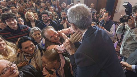 Alfonso Rueda, este domingo tras conocerse los resultados del 18F