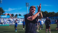 El entrenador del pr�ximo rival del Celta, el Sabadell, Ferran Costa.