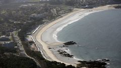 Vista a�rea de archivo de la playa de Samil