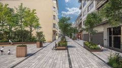 Boceto de c�mo podr�a quedar la calle Montevideo