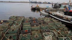 Preparaci�n de nasas para el pulpo y la n�cora