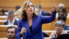 Pilar Alegría, este martes en el Senado