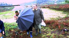 Samuel Fari�a Pisos, en una imagen del 9 de febrero del 2001, en pleno conflicto del embalse del Umia durante una plantaci�n de �rboles en Paradivas