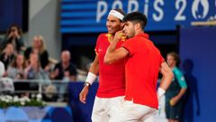 Rafa Nadal y Carlos Alcaraz.Rafa Nadal y Carlos Alcaraz en los Juegos Ol�mpicos de Par�s