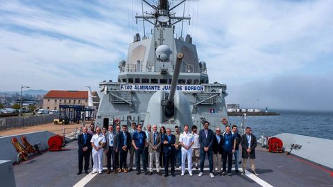 La fragata F-102 Almirante Juan de Borb�n acogi� un encuentro con Atlanttic