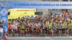 Sa�da da novena edici�n da Carreira Popular Concello de Cambados.
