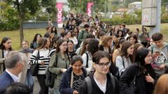 Bienvenida de estudiantes en la UDC en septiembre pasado