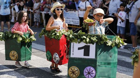 Enoturismo era el nombre de la nica carroza en la categora infantil