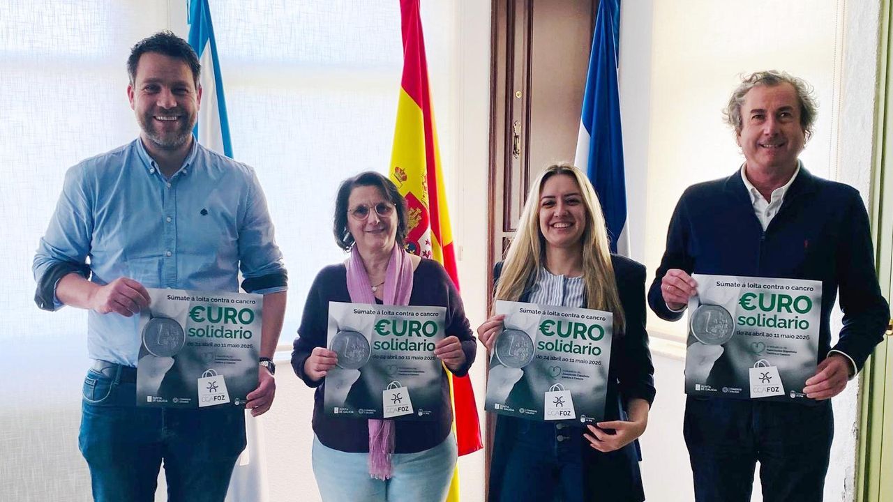 Arranca en Foz la campaña «Euro Solidario» a favor de la AECC