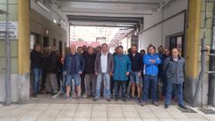 Concentraci�n de los trabajadores del Parque de Maquinaria del Principado