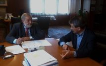 Momento de la firma del convenio