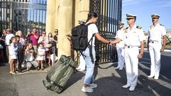 Entrada de los nuevos alumnos de la Escuela Naval