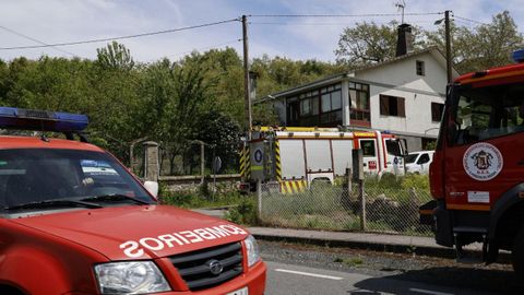 La casa familiar de los fallecidos en Taboadela, en una imagen de este martes.