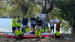 Presentación regata provincial de piragüismo en Cenlle.