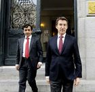 Rey Varela y N��ez Feijoo, en un acto en abril en Madrid.