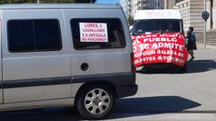 Los ambulantes llevar�n a cabo este s�bado una nueva protesta a bordo de sus veh�culos por las calles de Pontevedra