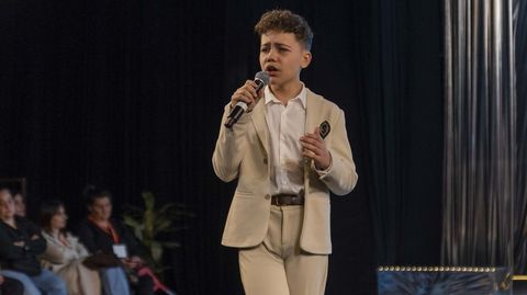Sebasti�n Allones, en un momento de su intervenci�n