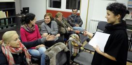 Os alumnos do colexio P�rez Viondi de A Estrada sum�ronse � conmemoraci�n<span lang= es-es >.</span>