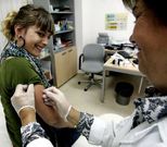 Personal de enfermer�a, en una consulta de Primaria.