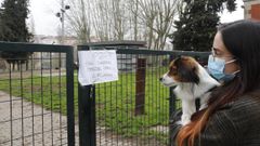El parque canino de Salesianos es uno de los lugares en los que han aparecido trampas