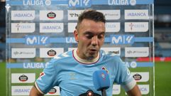 El jugador del Celta Iago Aspas, tras el partido ante el Athletic Club.
