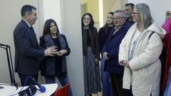 Visita del conselleiro de Educacin y de la alcaldesa al colegio O Ramo, de Fene