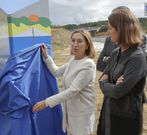 Ana Pastor y Lara M�ndez durante la inauguraci�n del nuevo vial. 