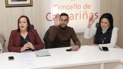 Pleno en  Camari�as, con la alcaldesa a la izquierda