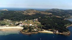 Vista a�rea de la costa coru�esa