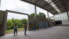 Obras en el pabelln del instituto