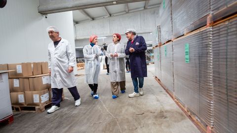 Visita a la conservera Orbe en el pol�gono de A Reigosa en Pontecaldelas.