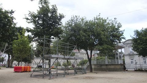 Estructura habilitada en la Alameda