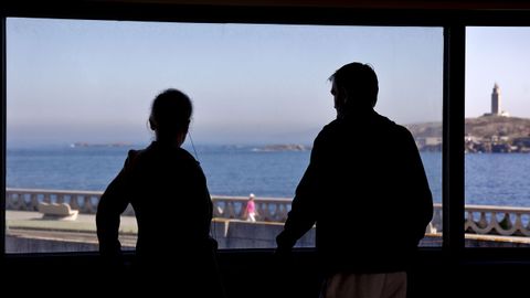 Verónica y Óscar en el centro de baja exigencia de Padre Rubinos