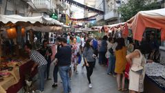 Una edición anterior de la Feira Medieval de A Liorta