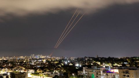 Imagen del ataque lanzado por Irn sobre Israel el pasado sbado