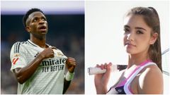 El futbolista brasileo Vincius Junior y la jugadora viguesa de squash Sofa Rodrguez