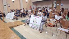 Los padres y madres de alumnos del CEIP A Lomba llevaron el pasado jueves su reivindicaci&oacute;n al pleno de la corporaci&oacute;n municipal de Vilagarc&iacute;a de Arousa.
