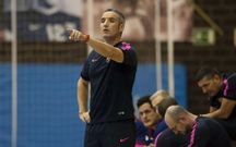 Toni Gerona durante un partido de esta temporada. 