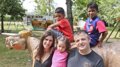 En la imagen, la familia de Manuel Romero.