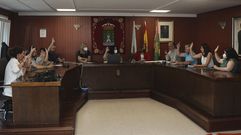 Pleno de Cee, en una imagen de archivo 