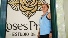 Rosana, en el centro de Yoga Roses en el barrio de O Couto