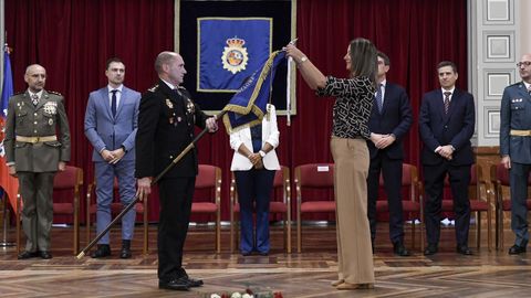 Lara Méndez durante el día de la Policía Nacional