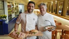 Nicola y Flavio Morganti, en el nuevo restaurante que han abierto en Ourense, Domenica Oster�a