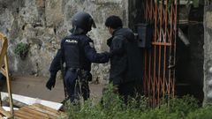 La Polic�a Nacional, en las inmediaciones de las Casas de San Jos�