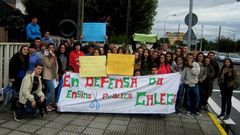 Concentraci�n de alumnos en Sarria