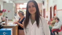 Ana L�pez, nutricionista del Sergas en el centro de salud de Xinzo de Limia